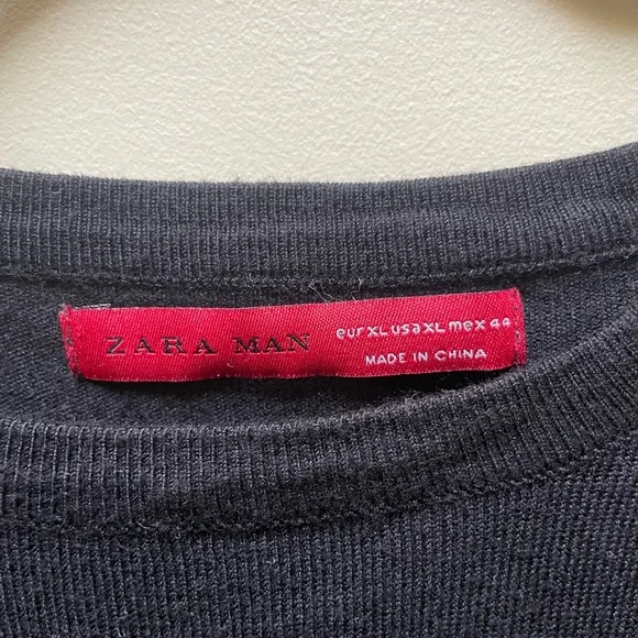 Zara Man Charcoal Knitwear - Picture 3 of 4
